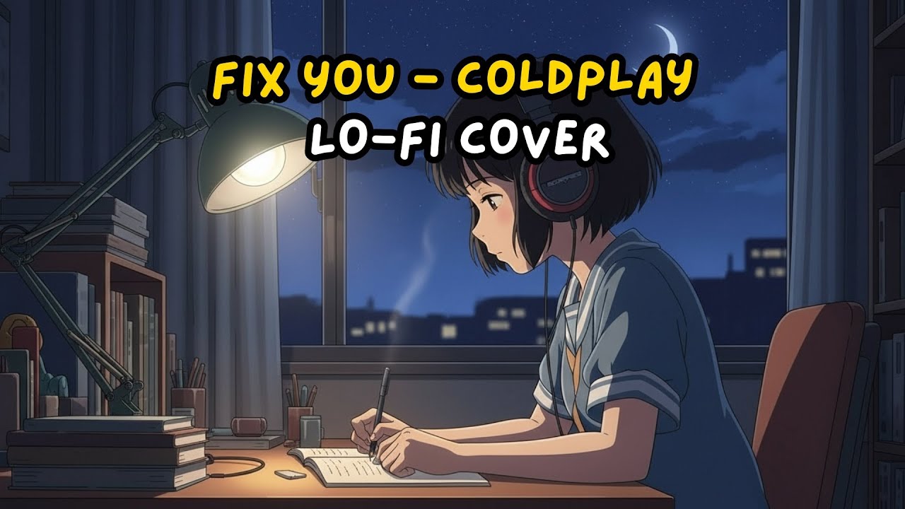 Fix You – Coldplay | lo-fi cover | emotional night vibes