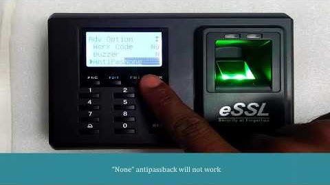 How to Set anti passback