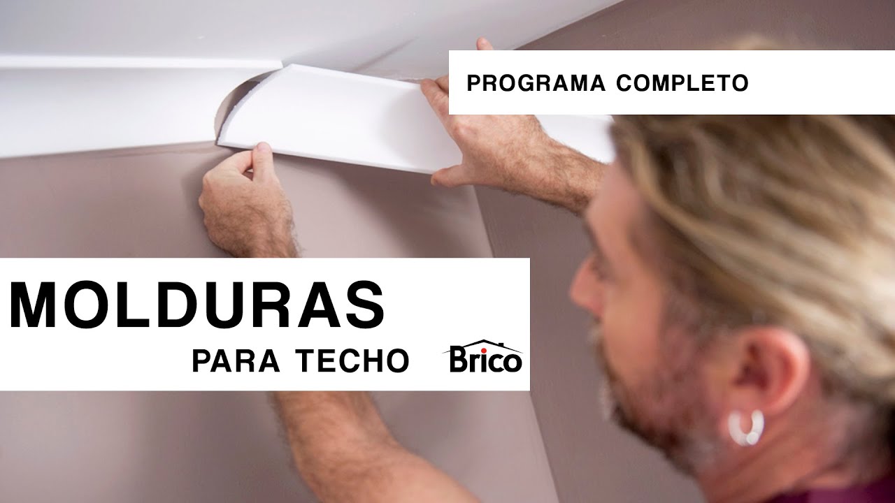 MOLDURAS decorativas para TECHO 🏚️ Programa completo PASO a PASO 😉Fácil  instalación 👌 Bricomania 