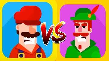 Bowmasters - Gameplay Walkthrough Epic Wins Part 18 - NEW CHARACTERS FERNANDO MARIO VS ROBIN