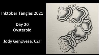 Inktober Tangles 2021 Day 20 Oysteroid