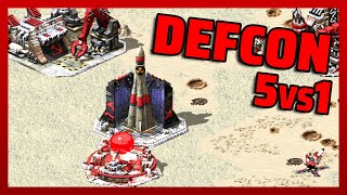 Red Alert 2 | Ice Age - Defcon | (5 vs 1 + Superweapons)