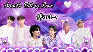 Angel's Fall in Love 💜🤍| PART-1 | taekook, yoonmin, namjin BTS love story 💜| @BT21_bangtan.7