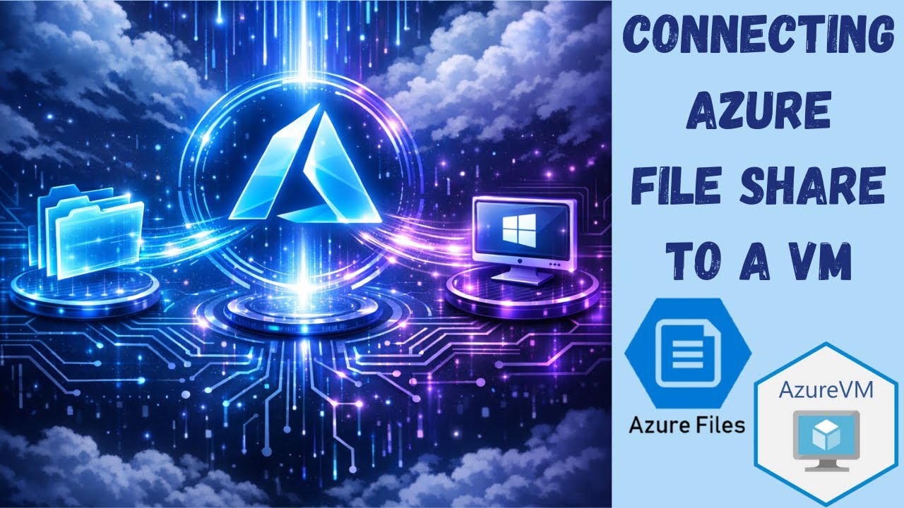How to Connect/mount Azure File Share to a VM | step by step - YouTube