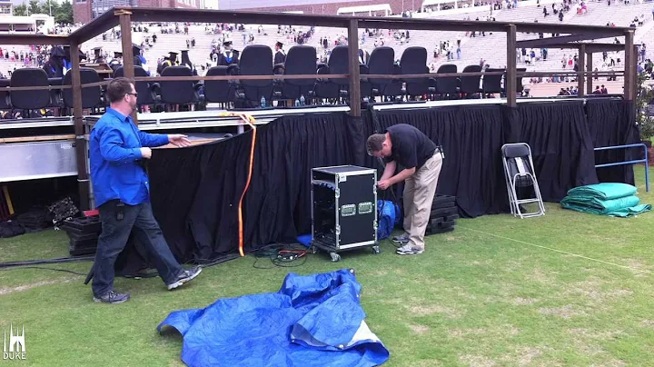 Behind the Scenes with Staff at Duke Commencement 2013