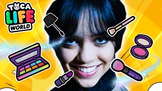 Wednesday Addams makeup & Hair Transformation Toca Life World | Toca Boca screenshot 5