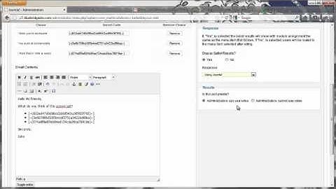 Joomla Poll Over Email