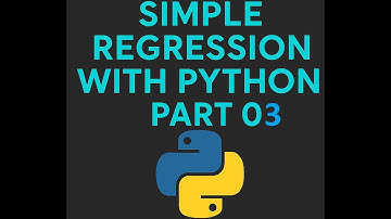 Lecture 23: Machine Learning: Regression Analysis: Simple Regression using Python- Part03