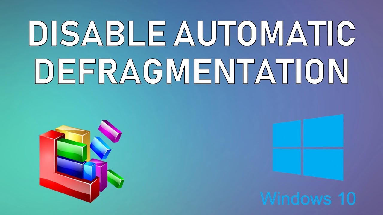 defragment and optimize drives