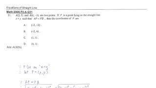 CE 2005 Math paper II Q31