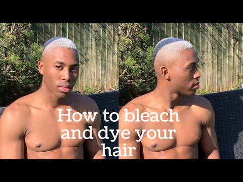 Safely dye hair Black to Platinum blonde for Black Men | Grooming tips for black men