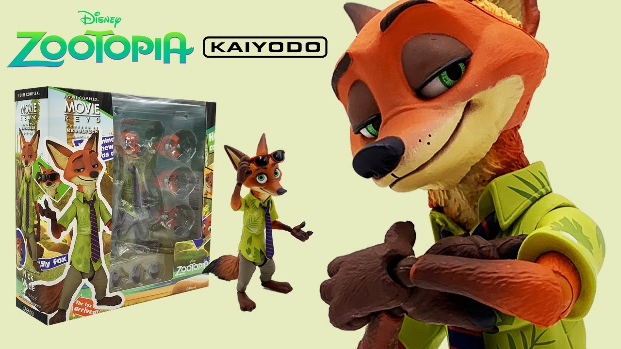 【ZOOTOPIA】ムービーリボ　ニック・ワイルドのフィギュアを紹介！（Nick Wild Movie Revo ズートピア 海洋堂 Kaiyodo  リボルテック REVOLTECH figure）