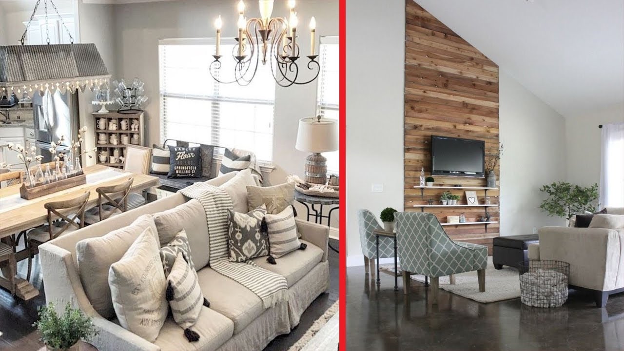 40 Beautiful Rustic Farmhouse Living  Room  Decor  Ideas  