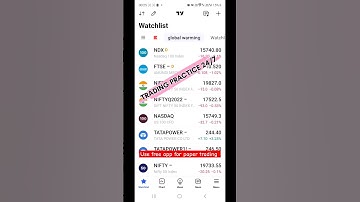 how to do paper trading in trading view app/ Trading view app #sharemarket #optionstrading #nifty50