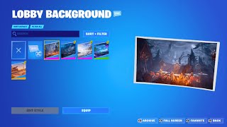 fortnite now lets you equip any lobby background