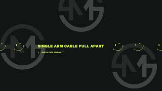 Single Arm Cable Pull Apart (Pájaros Uni Lateral desde Polea de Pie)