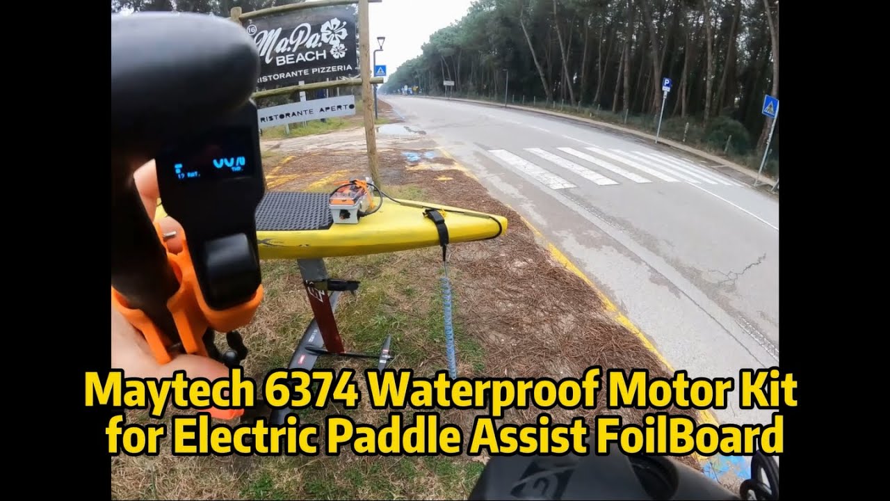 Customer feeback Maytech 6374 Waterproof Motor Kit for Electric Paddle assist Foilboard