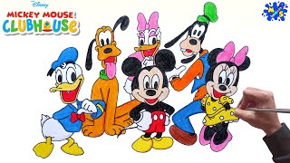 Mickey Mouse Drawing || How to Draw Mickey Mouse All Characters Step by Step screenshot 2