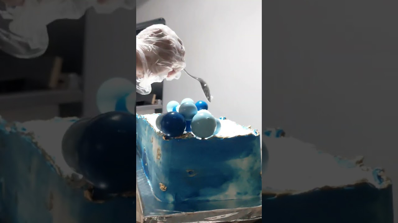 Ube cake + macapuno + lecheflan 