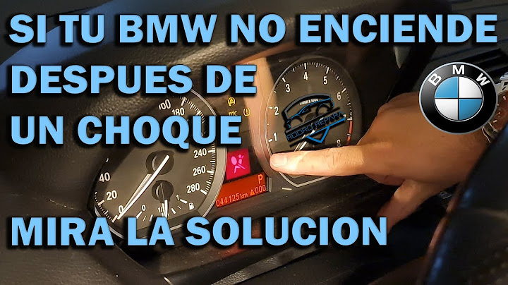 Si tu BMW no enciende despues de un choque, este video te interesa, facil solución