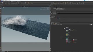Object falling into water Houdini 21 XPU HIP