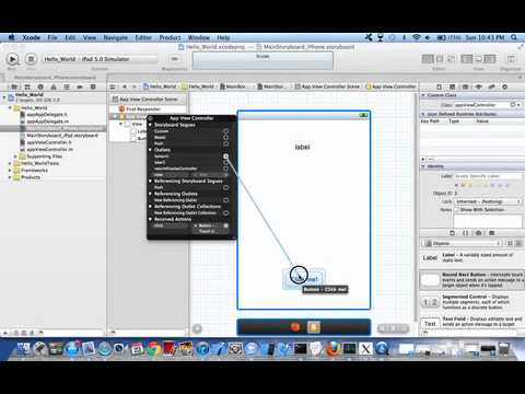 How to Make a Itouch/Iphone Hello World Application on Xcode 4