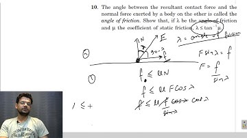 HC Verma chapter 6 friction exercise question 10 solution