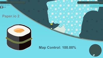 Paper.io 2 Map Control: 100.00% [Best Epic Kills]