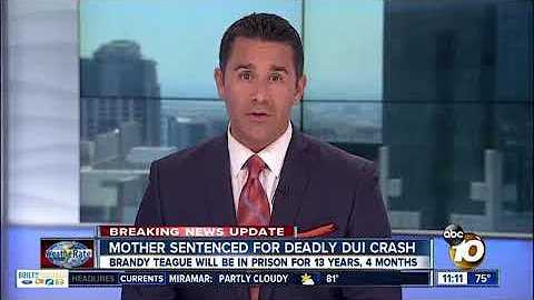 Mother sentenced for deadly DUI crash