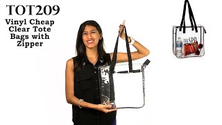 Printed Clear Tote Bags | TOT209 - DiscountMugs