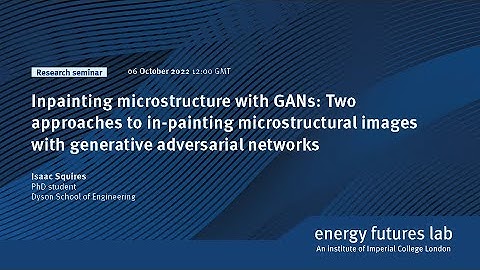 Inpainting microstructure with GANs