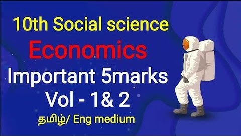 TN 10th social science public important 5mark economics | new syllabus 2020 Tamil English medium