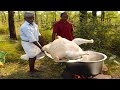 8 KG Full Turkey !!!  Yummy Turkey Gravy prepared by uncle | food fun village