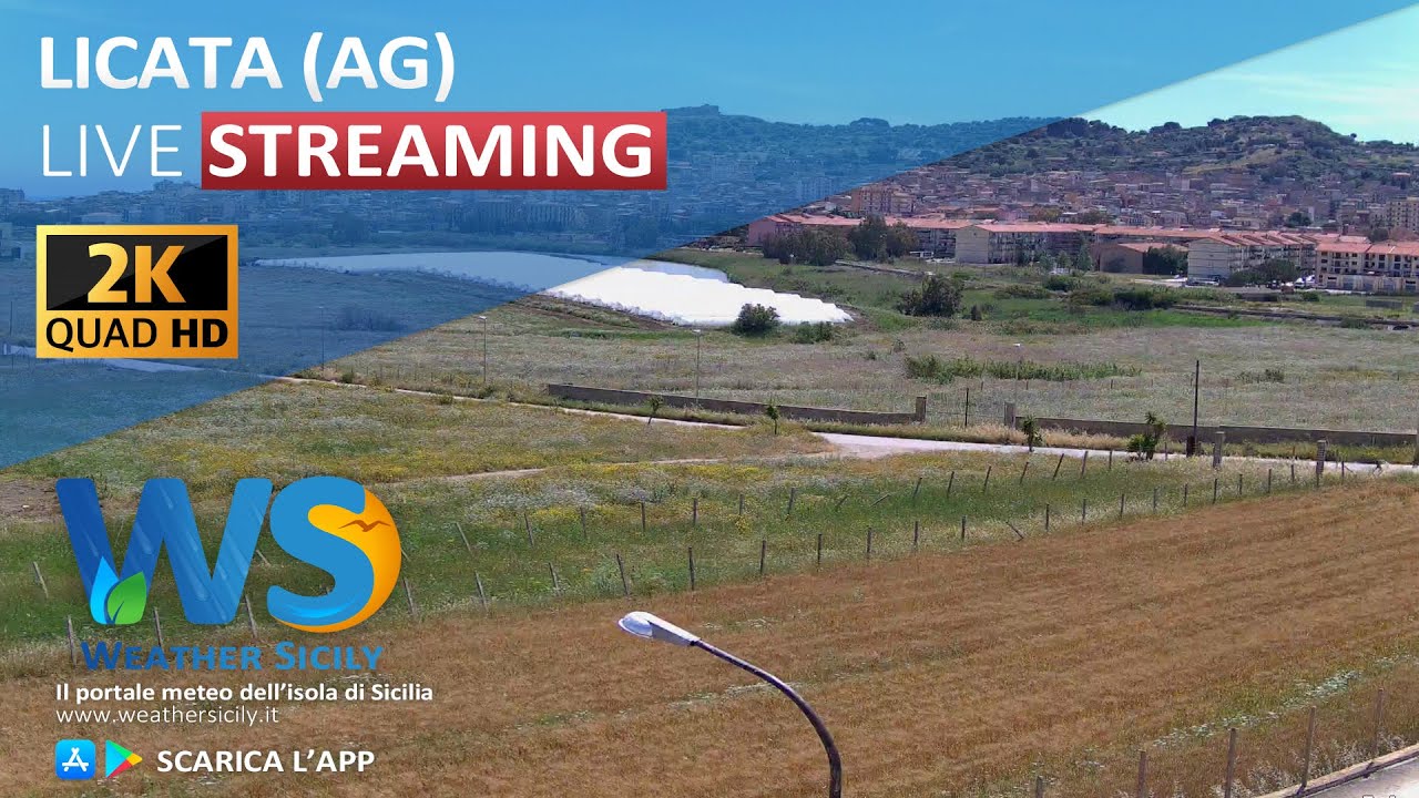 🔴 Licata live webcam - Panoramica Paese