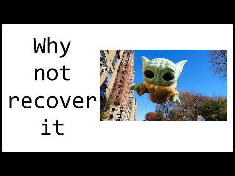 Why don't they recover the helium from the Thanksgiving Day Parade balloons