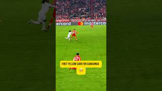 Camavinga’s first yellow card 🟨 #realmadrid #camavinga #france #bayernmunich #championsleague #cr7