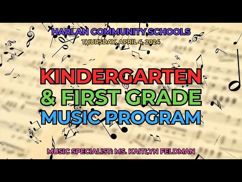 Follow HMU on Social Media!
Facebook: facebook.com/HMUHarlan
Twitter: twitter.com/HMUHarlan
Instagram: instagram.com/hmuharlan Harlan Primary School - Kindergarten & First Grade Music Program - 4/4/24
