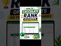 How to Rank Students Based on Marks in Excel 📊