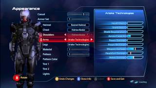 Mass Effect 3 - Most of the Armor for Shepard and Stuff