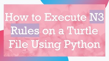 How to Execute N3 Rules on a Turtle File Using Python