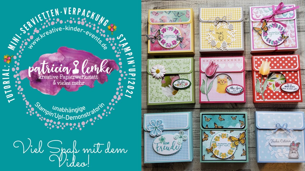 Tutorial Serviettenverpackung mit DSP 🦋Schmetterlingsschmuck🦋 von Stampin'Up!