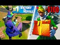 GIFTING SKINS after EVERY WIN in Fortnite... (TRICKSHOTS ONLY)