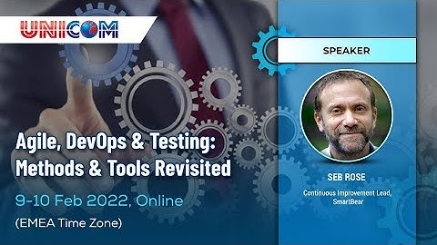 Seb Rose speaking at Agile, DevOps & Testing: Methods & Tools Revisited (February 2022)