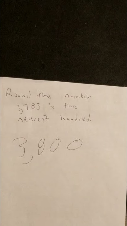 Round number to nearest hundred