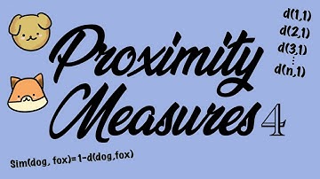 Proximity measures 4 - Ordinal data