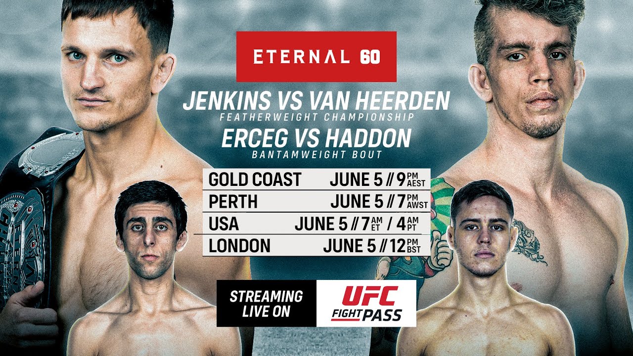 ETERNAL MMA 60 JACK JENKINS VS JUSTIN VAN HEERDEN PROMO