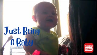 Mommy and Baby Time | 5months Old by PlayLittleMisters 654 views 2 years ago 1 minute, 34 seconds