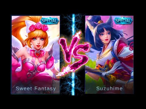 Ultimate Miya Special Skin Comparison | Sweet Fantasy VS Suzuhime | Mobile Legends