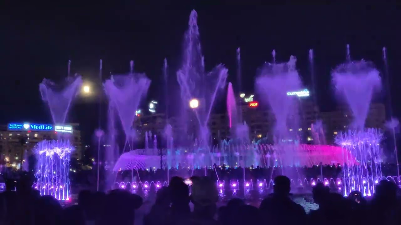 [4K] Magic Fountains Bucarest  full show - Fontane danzanti di Bucarest - 17/08/2024