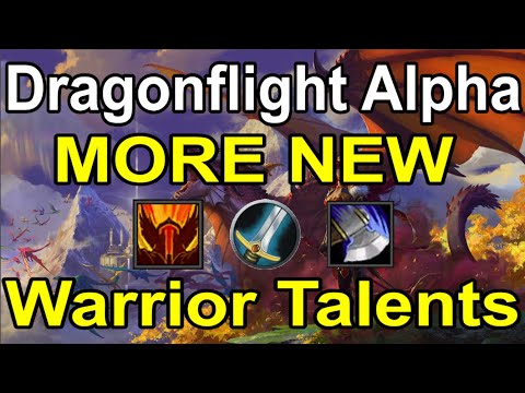 More New Datamined Dragonflight Warrior Talents